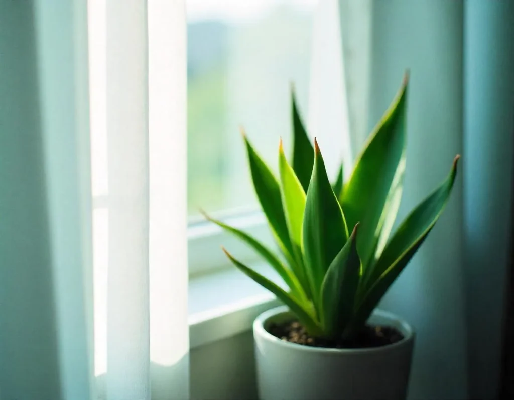 snake plant is turning yellow